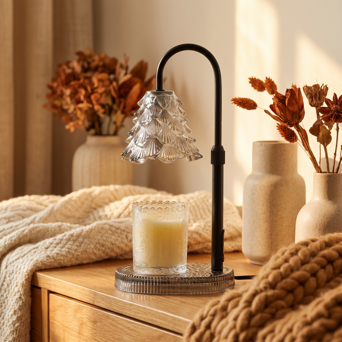 Candle Warmer Lamp With Timer & Dimmer full view