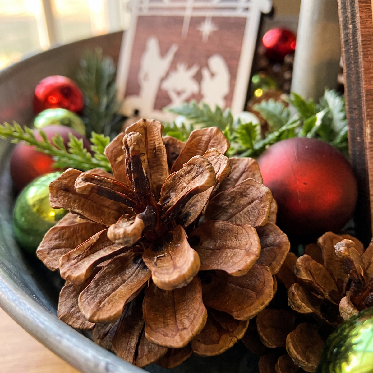 Natural Pine Cones For Crafts close up detail