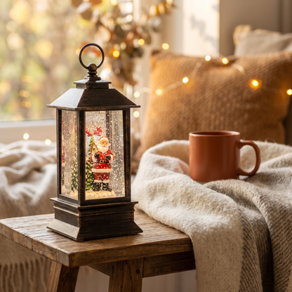 Christmas Simulation LED Flame Small Oil Lamp full view