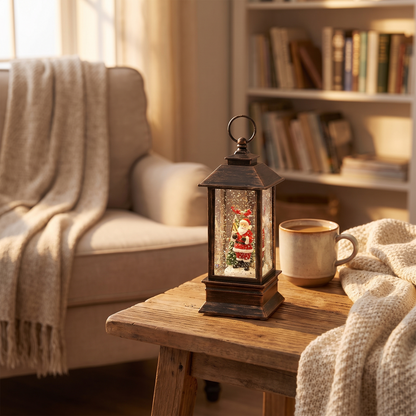 Christmas Simulation LED Flame Small Oil Lamp in the room