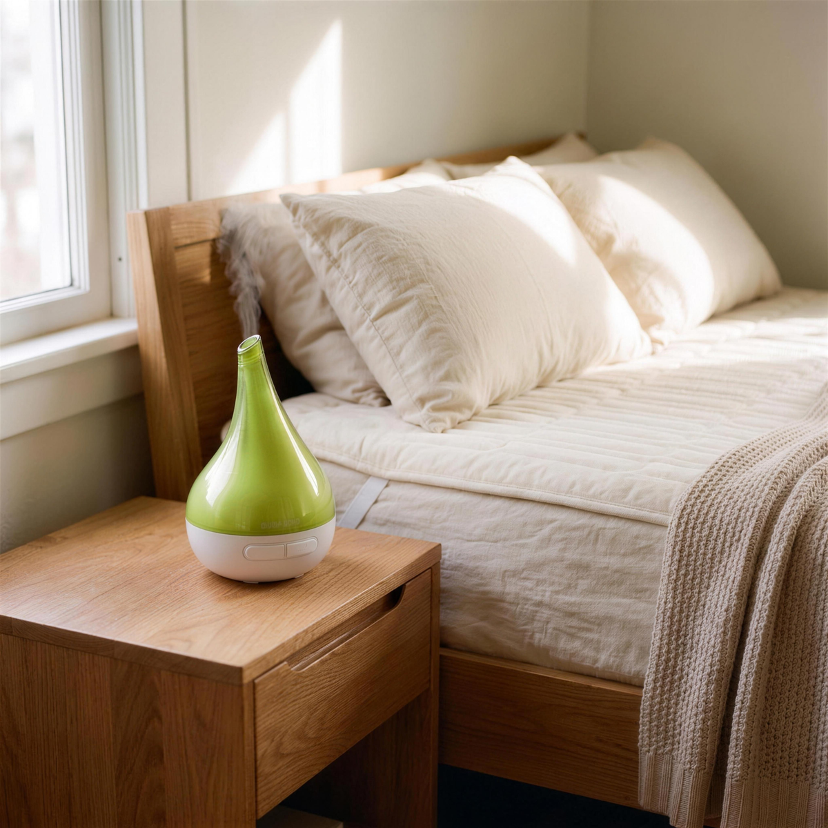 drop shaped cool mist aroma humidifier in the Hollow Pine house