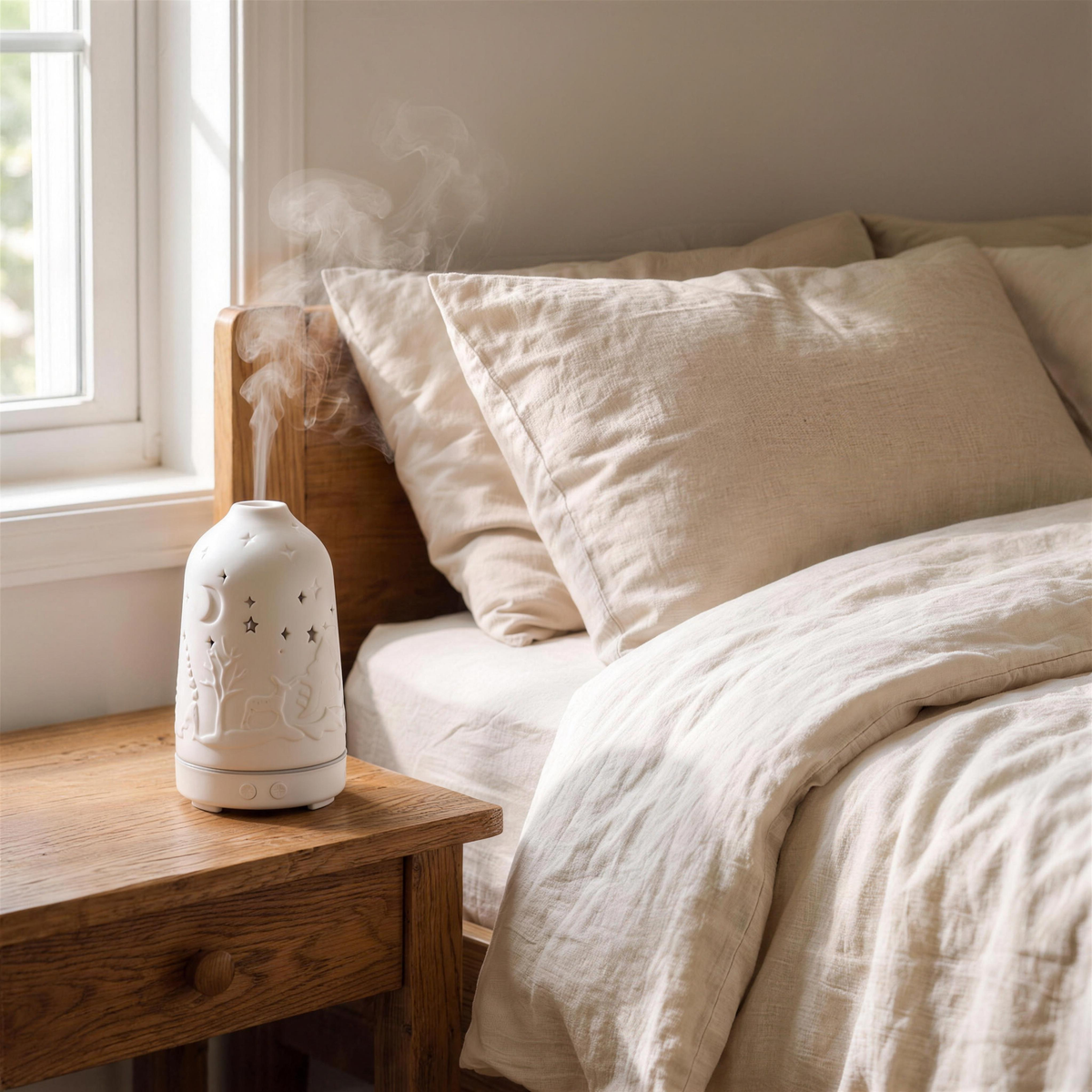 ceramic cover aromatherapy diffuser in the Hollow Pine house