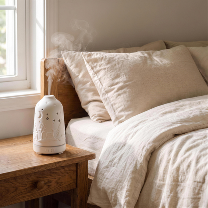 ceramic cover aromatherapy diffuser in the Hollow Pine house