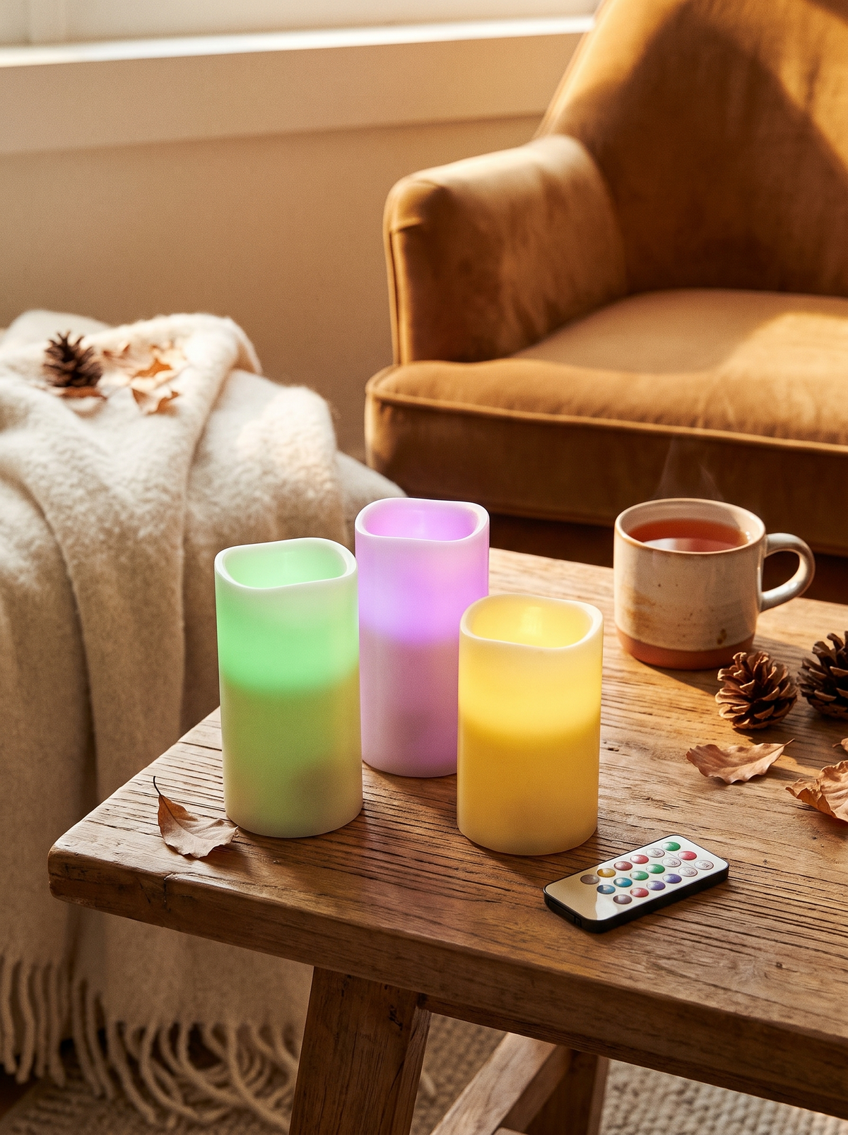 Flameless Candles Votive Candles Wireless Battery Operated: Any Room, Any Mood