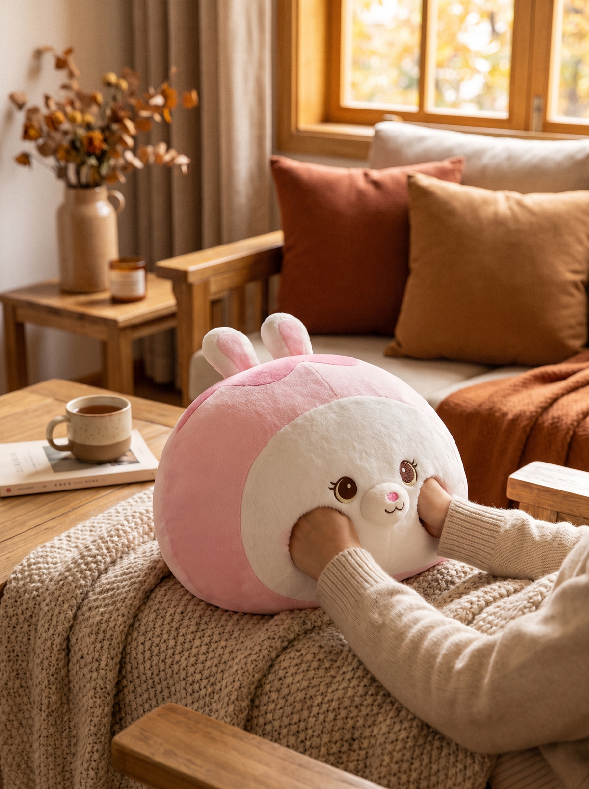 Bunny Hand Warmer 30cm: Plush Outside, Gentle Heat Inside