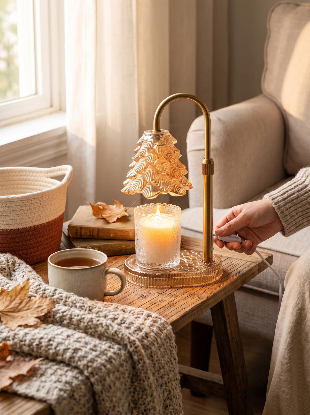 Candle Warmer Lamp With Timer & Dimmer: Safe For Every Room