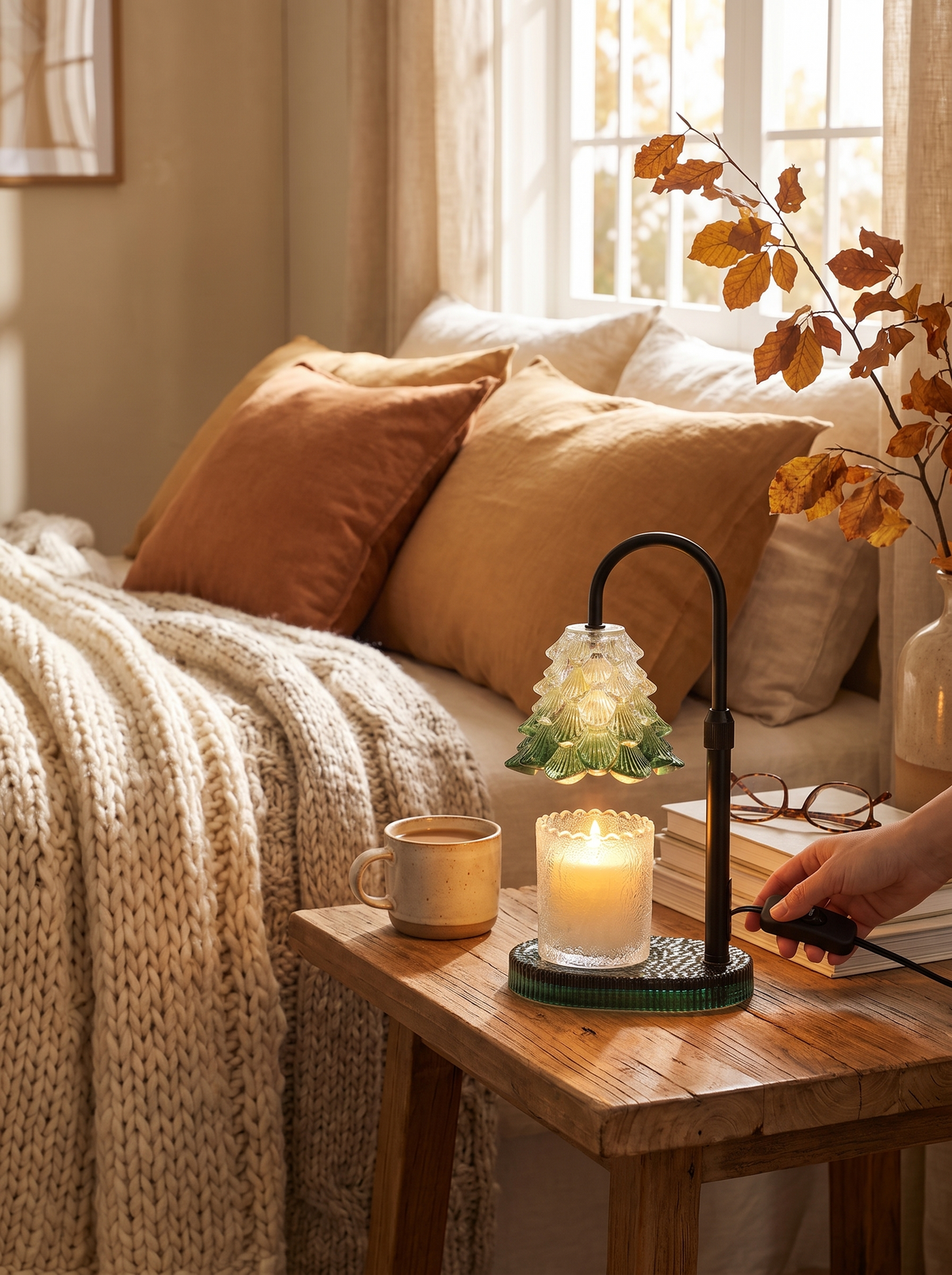 Candle Warmer Lamp With Timer & Dimmer: A Nightstand Favorite