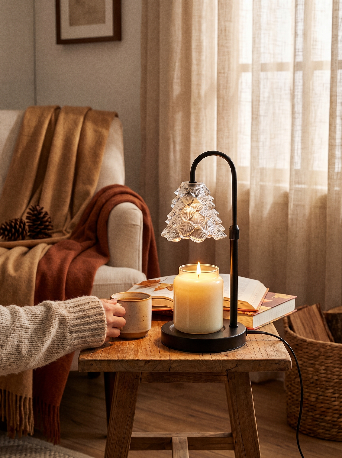 Candle Warmer Lamp With Timer & Dimmer: Slow Mornings, Soft Light