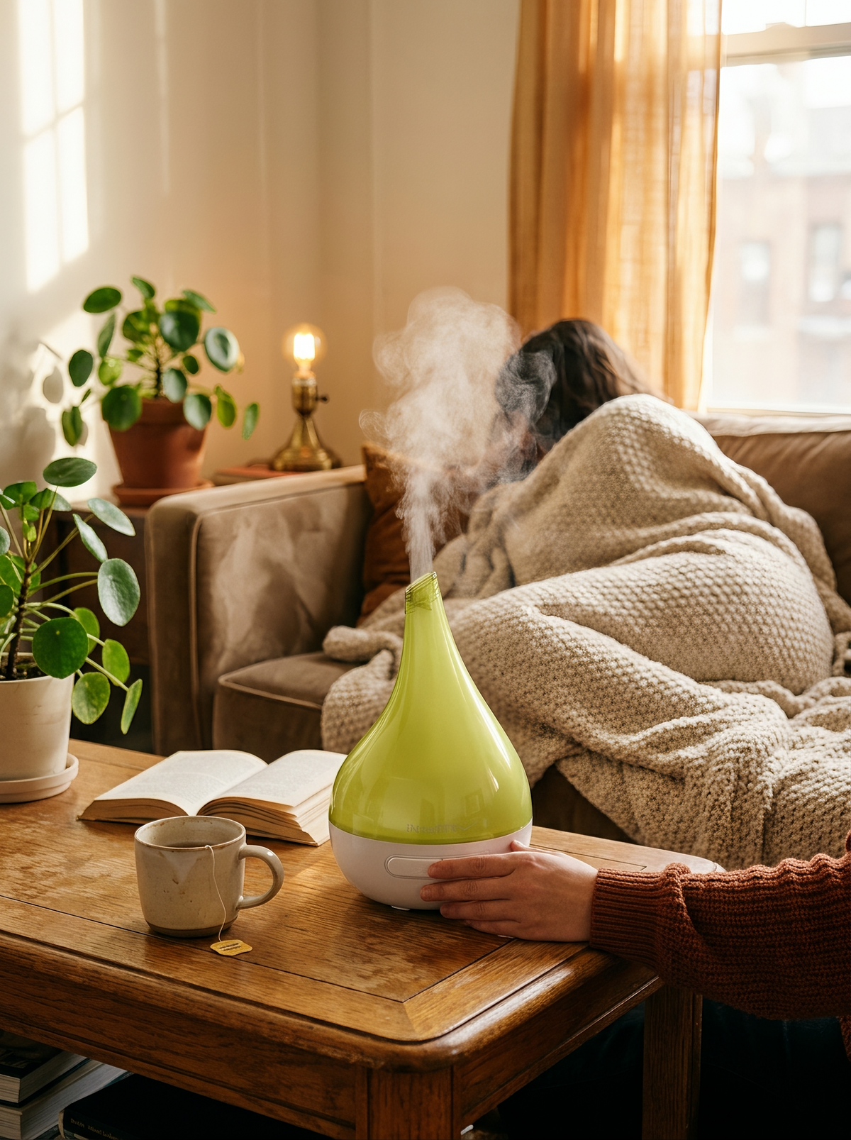 Drop-shaped Cool Mist Humidifier Ultrasonic Aroma: Small Rooms, Big Difference