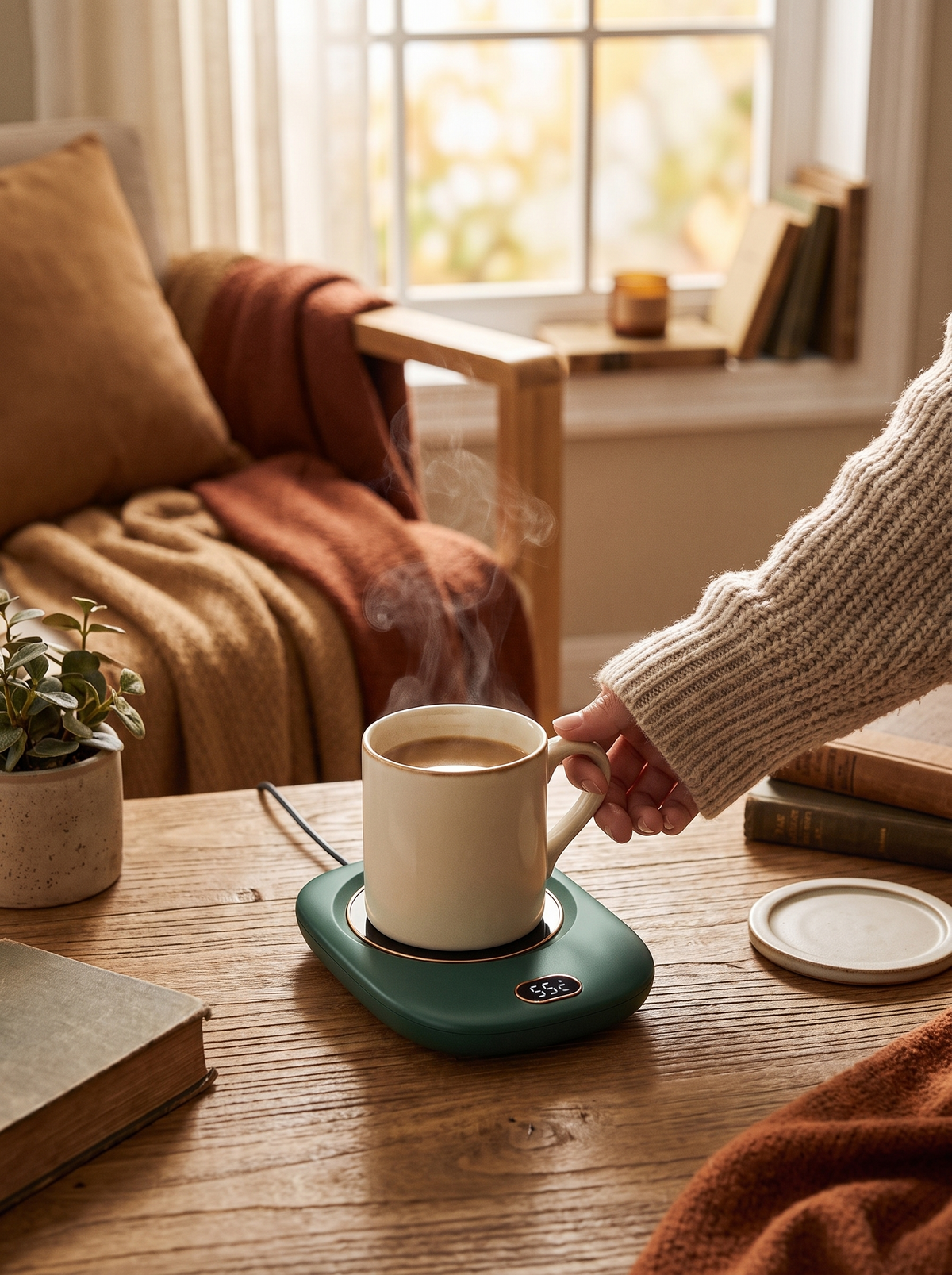 Electric Coffee Mug Warmer For Desk Auto Shut Off USB Tea: The Last Sip, Still Warm