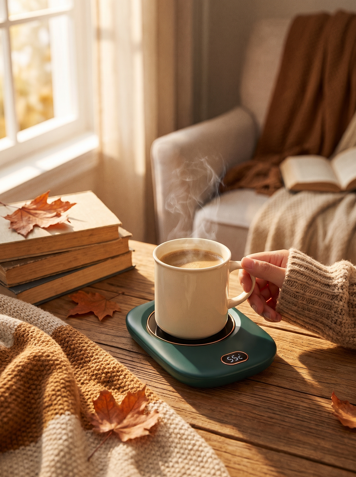 Electric Coffee Mug Warmer For Desk Auto Shut Off USB Tea: Simple USB Powered Heat