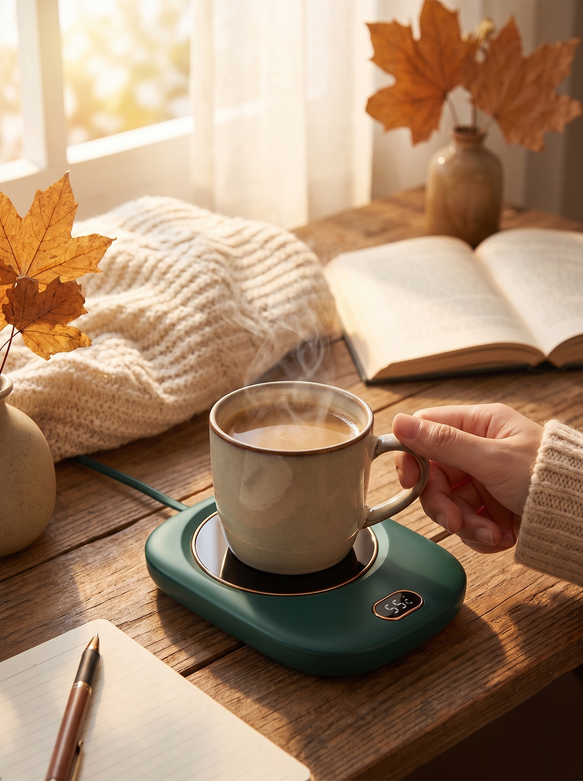 Electric Coffee Mug Warmer For Desk Auto Shut Off USB Tea: Made For Desk Days
