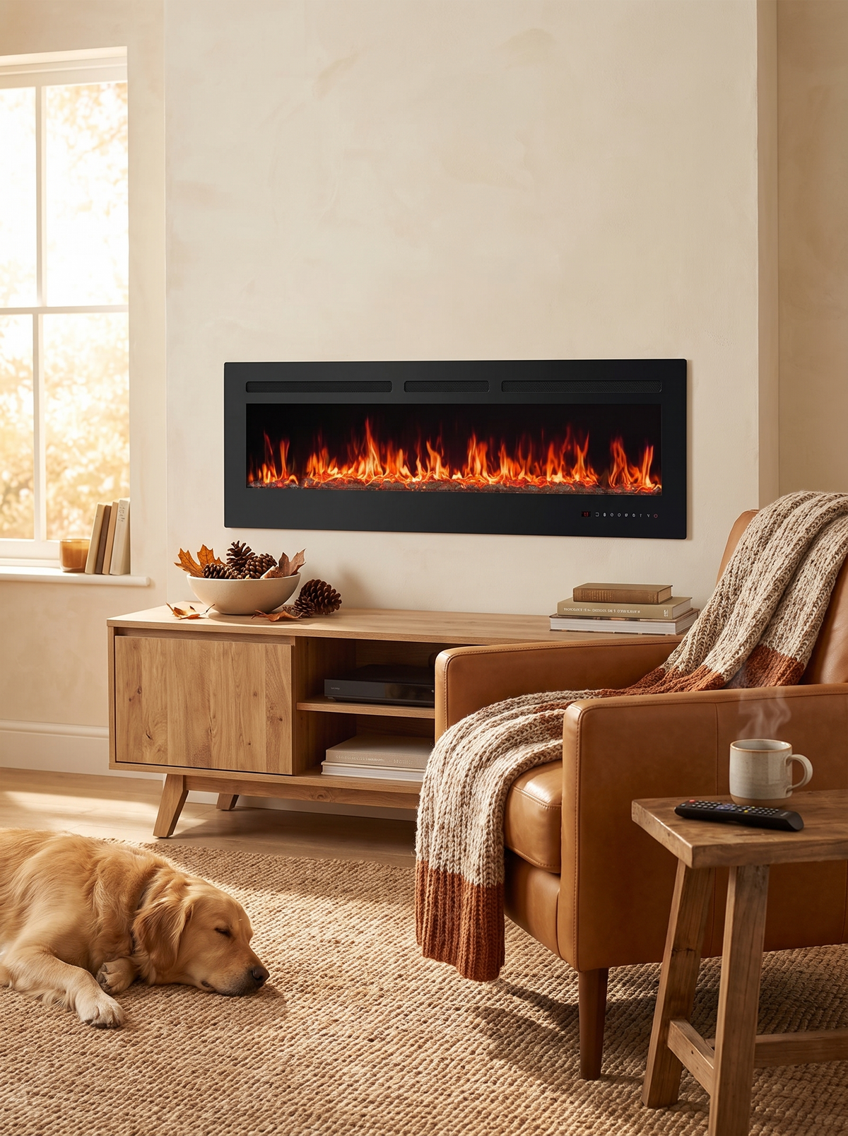 Electric Fireplace Heater With Remote Control: A Glow On Cold Nights