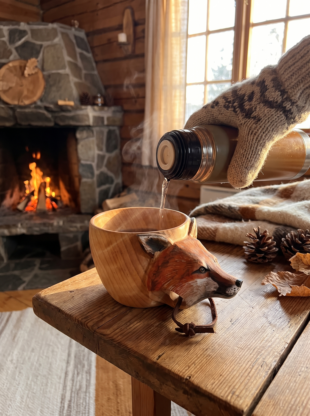 Hand Carved Cup Scandinavian Kuksa Wooden Mug Camping Gear: Carved And Polished By Hand