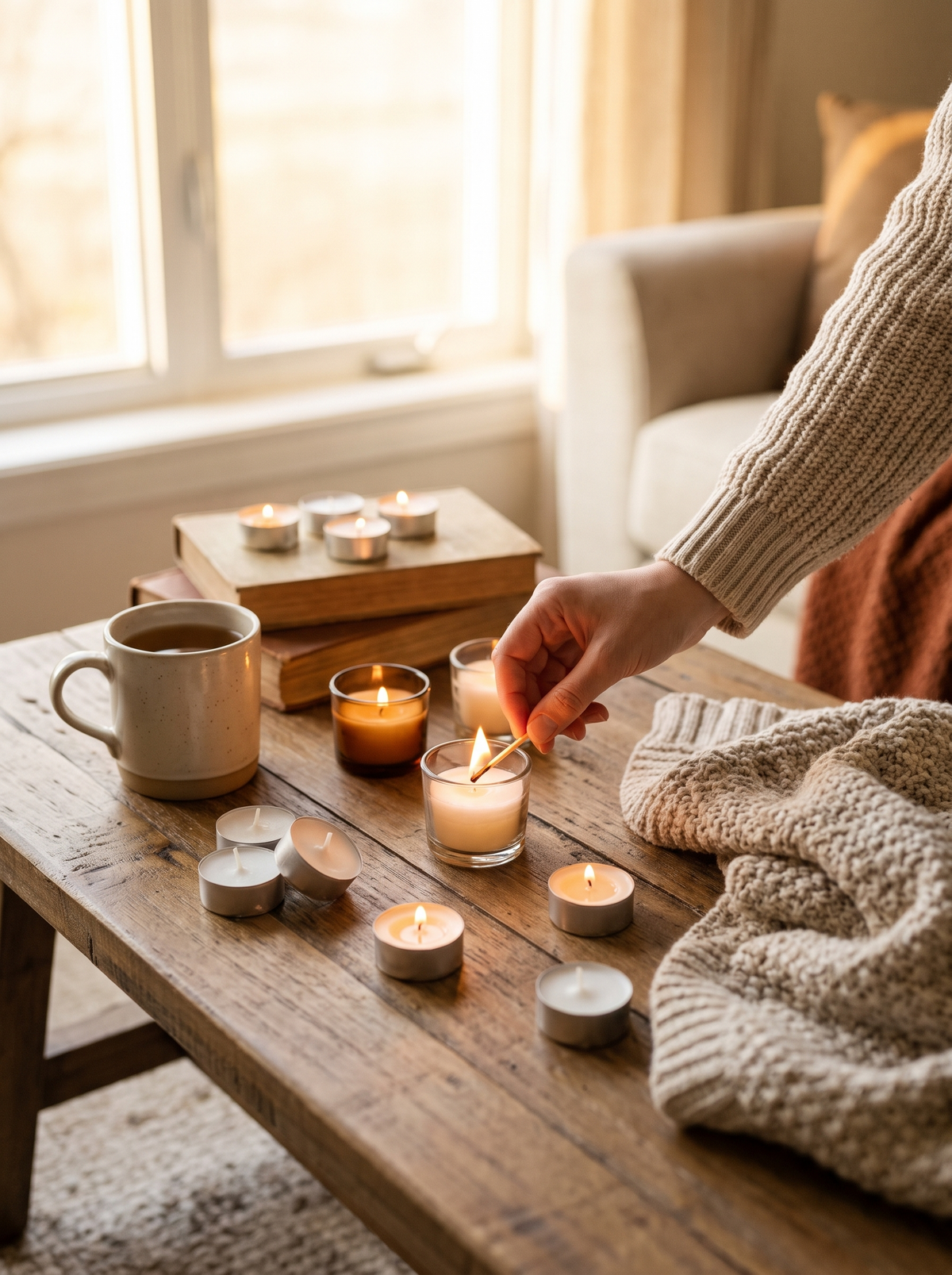 Tea Lights Candles Unscented Tea Tree Lights Mini Votive: Small Flames, Big Mood