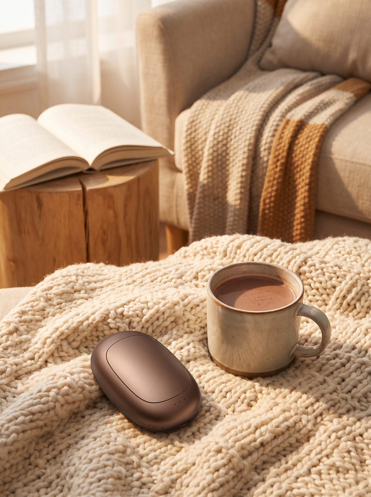 USB Rechargeable Mini Magnetic Split Hand Warmer: Warm Hands, Both Of Them